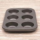 Forma para Pão de Queijo 6 Cavidades Preta Cupcake Empadinha