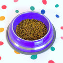 Kit 2 Comedouros Inox Prestige Roxo 210ml - Antiderrapante e Durável