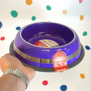 Kit 2 Comedouros Inox Prestige Roxo 210ml - Antiderrapante e Durável