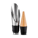 Kit Vinho com Caixa de Bambu: Saca-rolha, Corta-gotas, Bico e Tampa