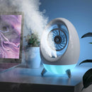 Mini Ventilador Umidificador Spray Portátil Usb Com Led