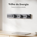 Tomada De Trilho Móvel 40cm 3 Plugues 32a