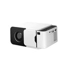 Projetor T6 Mini com Android 13, Wi-Fi 2.4G/5G, resolução nativa HD e suporte a conteúdos de até 4K.