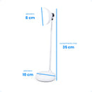 Luminária De Mesa Abajur Quarto Articulável Led Touch Esc...