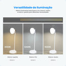 Luminária De Mesa Abajur Quarto Articulável Led Touch Esc...