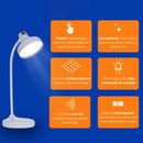 Luminária De Mesa Abajur Quarto Articulável Led Touch Esc...