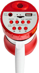 Megafone Mlb-001 20w Gravação 30m Cor Vermelho