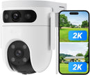 Câmera IP Wi-Fi H9C 5MP+5MP LENTE DUPLA 3K Externa