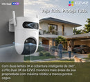 Câmera IP Wi-Fi H9C 5MP+5MP LENTE DUPLA 3K Externa