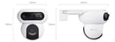 Câmera De Segurança Wifi H90 Dual 2k+ 4mp+4mp Pt 360° Branco