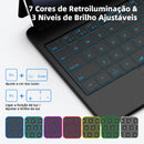 Capa com Teclado Magnético para Samsung Galaxy Tab S9 S8 S7 11 Polegadas com Trackpad e Teclas Retroiluminadas