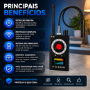 Detector de Câmeras Ocultas, Sinais RF e Rastreadores Magnéticos PrivacyScan Pro K18™