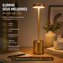 A luminária moderna que transforma sua mesa em um espaço mais aconchegante e sofisticado.