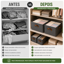 A solução inteligente para acabar com a bagunça de roupas, brinquedos e acessórios.