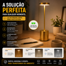 A luminária moderna que transforma sua mesa em um espaço mais aconchegante e sofisticado.