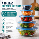 Conserve seus alimentos por mais tempo com potes elegantes, herméticos e perfeitos para uma cozinha organizada.