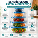 Conserve seus alimentos por mais tempo com potes elegantes, herméticos e perfeitos para uma cozinha organizada.