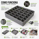 Transforme gavetas bagunçadas em um espaço organizado, prático e funcional em poucos segundos.