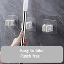 Acabe com Vassouras Caindo no Chão - Organize Todos os Utensílios de Limpeza na Parede Sem Furar