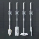 Acabe com Vassouras Caindo no Chão - Organize Todos os Utensílios de Limpeza na Parede Sem Furar