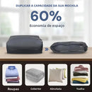 Dobre o Espaço da Sua Mala e Leve o Dobro de Roupas - Economize 60% de Espaço com Vácuo Sem Precisar de Aspirador!